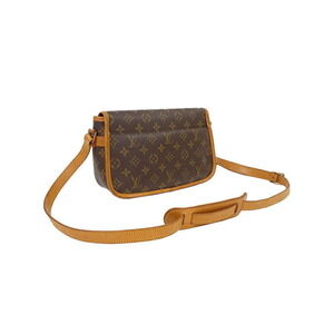 Louis Vuitton Monogram Bag Brown Shoulder Sologne Leather
